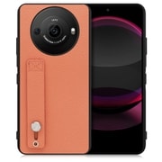 WORK26AO-FM-AR8P [AQUOS R8 pro用 本革 スマホケース ホールドベルト付き フラミンゴ]