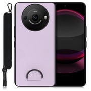 WORK37AO-PL-AR8P [AQUOS R8 pro用 首掛け スマホケース ネックストラップ付き ラベンダーパープル]