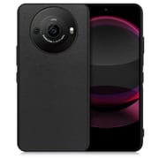 WORK24AO-BK-AR8P [AQUOS R8 pro用 PUレザー スマホケース ストラップホール付き ブラック]