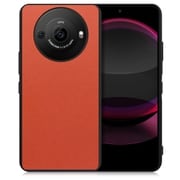 WORK24AO-OG-AR8P [AQUOS R8 pro用 PUレザー スマホケース ストラップホール付き オレンジ]