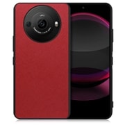 WORK24AO-RD-AR8P [AQUOS R8 pro用 PUレザー スマホケース ストラップホール付き レッド]
