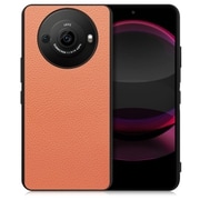 WORK25AO-FM-AR8P [AQUOS R8 pro用 本革 スマホケース ストラップホール付き フラミンゴ]