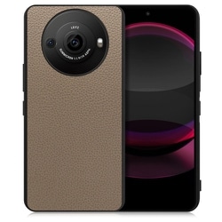 WORK25AO-GB-AR8P [AQUOS R8 pro用 本革 スマホケース ストラップホール付き グレージュ]