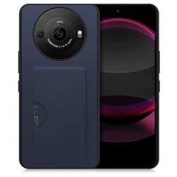 WORK28AO-NY-AR8P [AQUOS R8 pro用 PUレザー スマホケース カードポケット＆ストラップホール付き ネイビー]