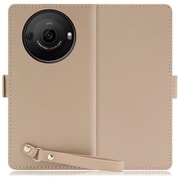WORK29AO-CM-AR8P [AQUOS R8 pro用 本革 スマホケース スタンド機能＆ストラップホール付き モンブランキャメル]
