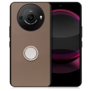 WORK48AO-BN-AR8P [AQUOS R8 pro用 本革 スマホケース スタンド機能＆ストラップホール付き ラテブラウン]