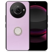 WORK48AO-PL-AR8P [AQUOS R8 pro用 本革 スマホケース スタンド機能＆ストラップホール付き ラベンダーパープル]