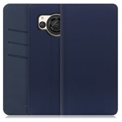 WORK13AO-NEWNY-AR8 [AQUOS R8用 PUレザー スマホケース スタンド機能＆カードポケット付き ネイビー]