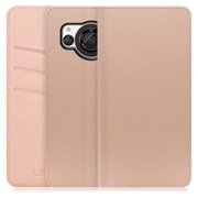 WORK13AO-NEWPK-AR8 [AQUOS R8用 PUレザー スマホケース スタンド機能＆カードポケット付き シャンパンローズ]