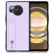 WORK26AO-PL-AR8 [AQUOS R8用 本革 スマホケース ホールドベルト付き ラベンダー]