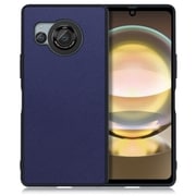 WORK24AO-NY-AR8 [AQUOS R8用 PUレザー スマホケース ストラップホール付き ネイビー]