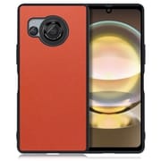 WORK24AO-OG-AR8 [AQUOS R8用 PUレザー スマホケース ストラップホール付き オレンジ]