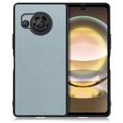 WORK25AO-BU-AR8 [AQUOS R8用 本革 スマホケース ストラップホール付き スカイブルー]