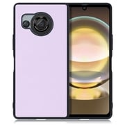 WORK25AO-PL-AR8 [AQUOS R8用 本革 スマホケース ストラップホール付き ラベンダー]