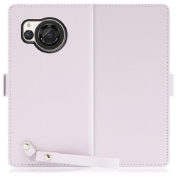 WORK29AO-PL-AR8 [AQUOS R8用 本革 スマホケース スタンド機能＆ストラップホール付き ブルーベリーパープル]