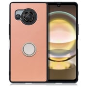 WORK48AO-RS-AR8 [AQUOS R8用 本革 スマホケース スタンド機能＆ストラップホール付き ダスティローズ]