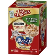 銀のスプーンパウチ 総合栄養食まぐろ・かつおにかつお節入り 55g×12袋 [キャットフード]