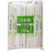 紙完封 節付竹丸箸 楊枝無（特） 100膳 20029