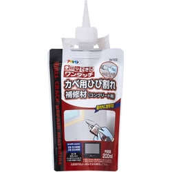 W102 [ワンタッチ カベ用ひび割れ補修材（コンクリート用） 200ml グレー]