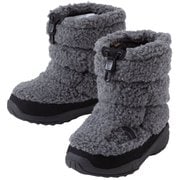 ヌプシ ブーティ VII フリース K Nuptse Bootie VII Fleece NFJ52373 ミックスチャコール×TNFブラック(MK) 19cm [防寒ブーツ キッズ]
