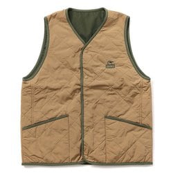 カポックキルティングリバーシブルベスト Kapok Quilting Reversible Vest CH04-1374 B001 Beige Lサイズ [アウトドア ベスト メンズ]
