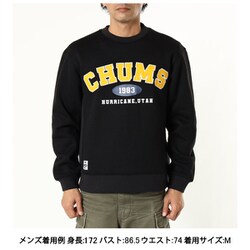 CHUMS MYTON COLLEGE スタジアムジャンパー L黒　裏起毛 チャムス マイトンチャムスカレッジスタジアムジャンパー