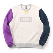 チャムスロゴクルートップ CHUMS Logo Crew Top CH00-1416 C091 Natural Crazy Mサイズ [アウトドア スウェット メンズ]