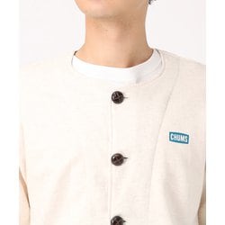 新品　タグ付き　チャムス　ナイロンコンビカーディガン K019】CHUMS チャムス ロゴ ナイロン コンビ カーディガン LOGO