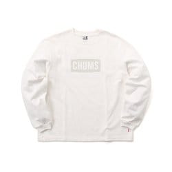 ヘビーウエイトチャムスロゴロングスリーブTシャツ Heavy Weight CHUMS Logo L/S T-Shirt CH01-2298 White Mサイズ [アウトドア カットソー メンズ]