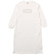 ヘビーウエイトチャムスロゴロングスリーブドレス Heavy Weight CHUMS Logo L/S Dress CH18-1274 W001 White WMサイズ [アウトドア ワンピース]