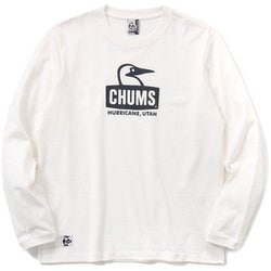 ブービーフェイスブラッシュドロングスリーブTシャツ Booby Face Brushed L/S T-Shirt CH01-2303 W071 White×Black Lサイズ [アウトドア カットソー メンズ]