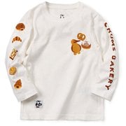 キッズチャムスベーカリーブラッシュドロングスリーブTシャツ Kid's CHUMS BAKERY Brushed L/S T-Shirt CH21-1290 W001 White KMサイズ [アウトドア トップス キッズ]