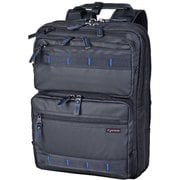 ビジネスリュック ロスコ ブルーステッチ A4ファイル対応 2ルーム ブラック RO-45063BK