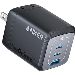 USB充電器 Anker Prime Wall Charger 67W USB-C×2/USB-A×1 ActiveShield 2.0搭載 GaNPrime採用 3台同時充電可能 ブラック A2669N11