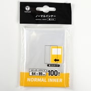 ノーマルインナー 横入れ スタンダードサイズ（64×89mm） 100枚入 [トレーディングカード用品]
