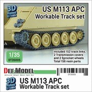 DT35005 1/35 現用 アメリカ M113装甲兵員輸送車 可動履帯セット （各社製M113用） [プラモデル用パーツ]