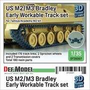 DT35007 1/35 現用 アメリカ M2/M3ブラッドレー歩兵戦闘車 可動履帯セット 初期タイプ （タミヤ/アカデミー用） [プラモデル用パーツ]