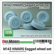 DW35160 1/35 現用 アメリカ M142ハイマース 自重変形タイヤセット （トランペッター用 DW35112 リニューアル版） [プラモデル用パーツ]
