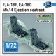 DS72007 1/72 現用 アメリカ海軍 F/A-18Fスーパーホーネット/EA-18Gグラウラー Mk.14射出座席 複座型 2個入 （アカデミー用） [プラモデル用パーツ]