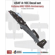 JD48006 1/48 現用 アメリカ空軍 A-10Cデカールセット インディアナ州空軍100周年記念塗装 （アカデミー用） [プラモデル用品]