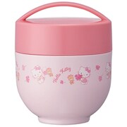 LDNC6AG サンリオキャラクターズ 抗菌 カフェ丼 保温保冷ランチジャー 総容量540ml キティ/フラワーリース [キャラクターグッズ]