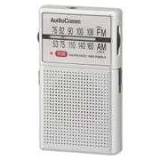 イヤホン巻き取りポケットラジオ AM/FM シルバー RAD-P200S-S