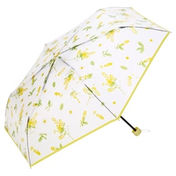 折りたたみ傘 ビニール傘 Wpc. plantica×Wpc. フラワーアンブレラ プラスティック ミニ 50cm 手開き式 イエロー PLV001-026-002