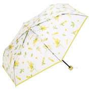 折りたたみ傘 ビニール傘 Wpc. plantica×Wpc. フラワーアンブレラ プラスティック ミニ 50cm 手開き式 イエロー PLV001-026-002