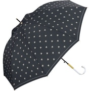 長傘 晴雨兼用 チャーミーハート 58cm ジャンプ式 紫外線防止効果 チャコール 7712-02-001GY