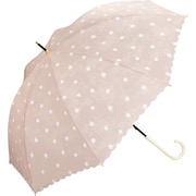 長傘 晴雨兼用 クリーミーハート 58cm 手開き式 紫外線防止効果 ピンク 84628-02PK