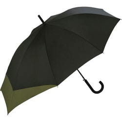雨傘 長傘 紫外線防止効果 晴雨兼用 ユニセックス Wpc. UNISEX BACK PROTECT ブラック×カーキ UX04-931-001