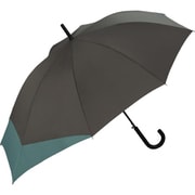 長傘 晴雨兼用 UNISEX BACK PROTECT 60cm ジャンプ式 紫外線防止効果 グレー×ブルー UX04-932-001