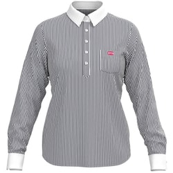 622-3210900-120-L [23FW クレリックシャツ レディース Lサイズ ネイビー]
