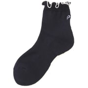 622-3286900-120-FR [23FW メロー加工ショートソックス レディース FRサイズ（22～24cm） ネイビー]